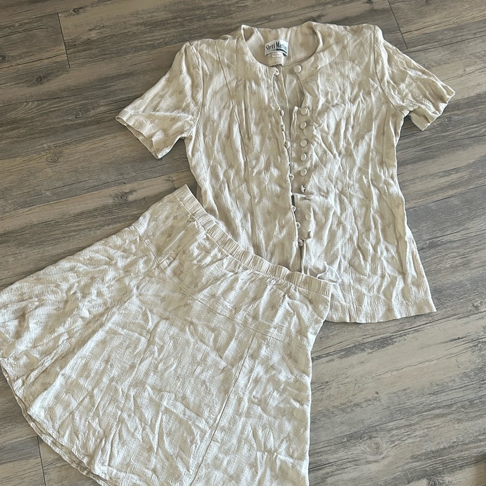 ☀️Vintage skirt set